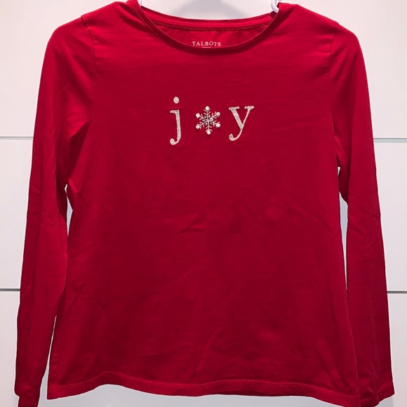 Talbots Long Sleeve Red JOY Shirt - Picture 1 of 3